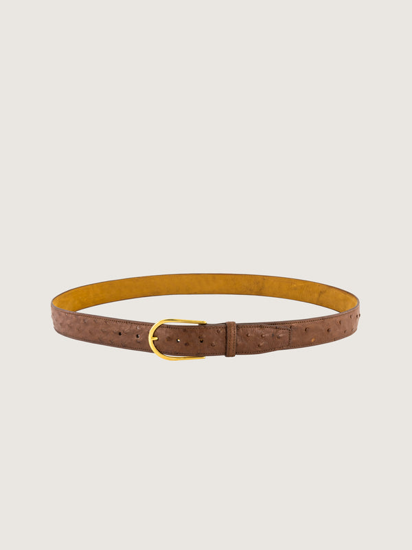 35mm Kango Ostrich Belt 36 Inch