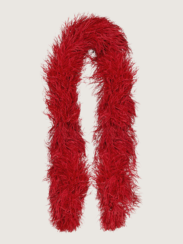 Feather Boa Flame Red