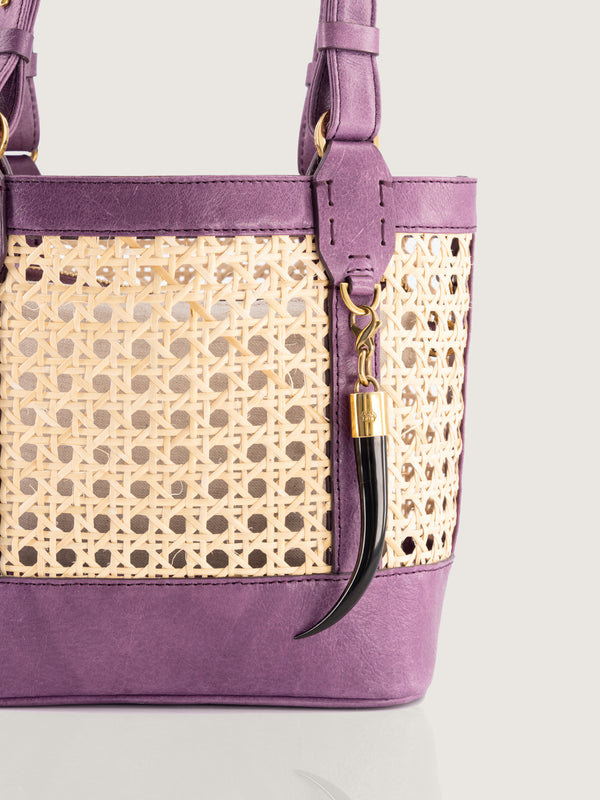 Rattan Bag Small African Violet