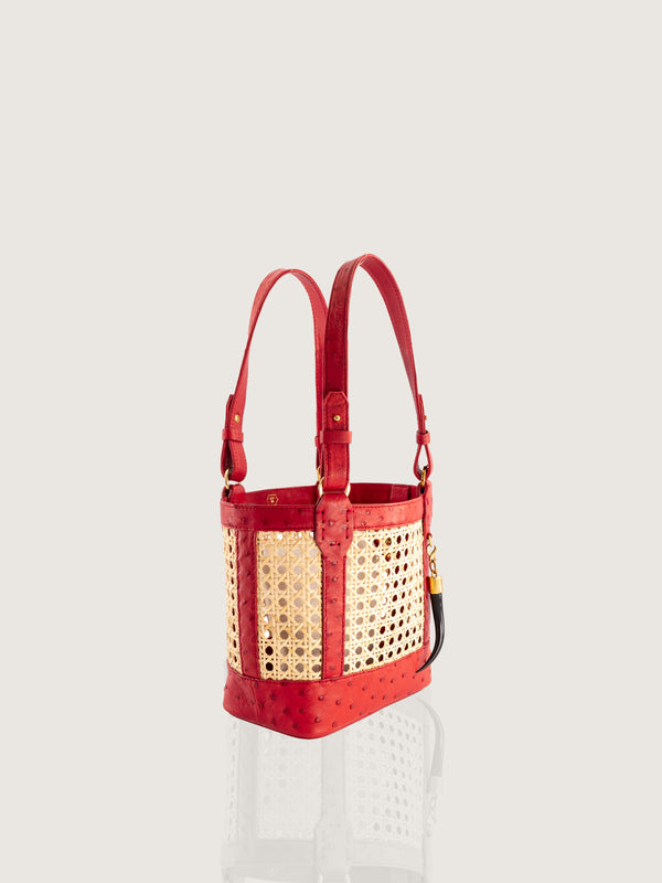 Rattan Bag Small FQ Flame Red