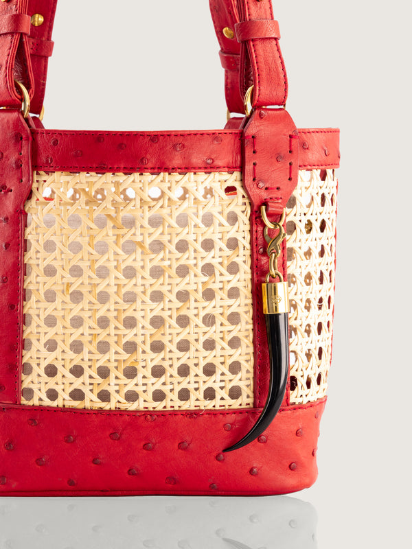 Rattan Bag Small FQ Flame Red