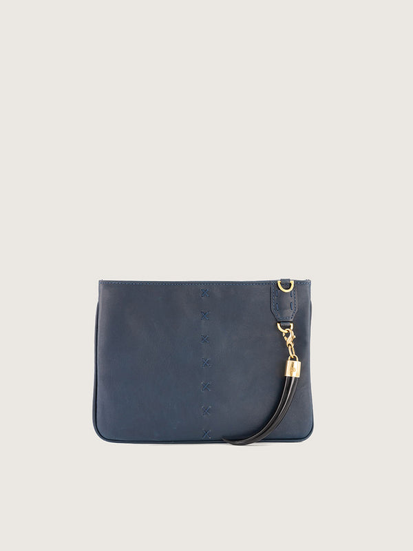 Aya Small Pouch Bovine Navy