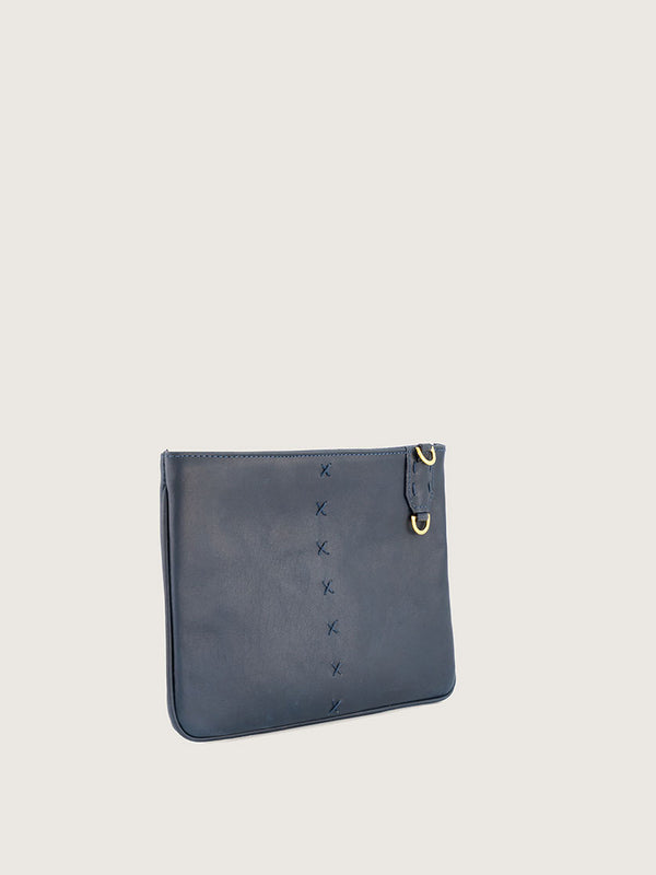 Aya Small Pouch Bovine Navy