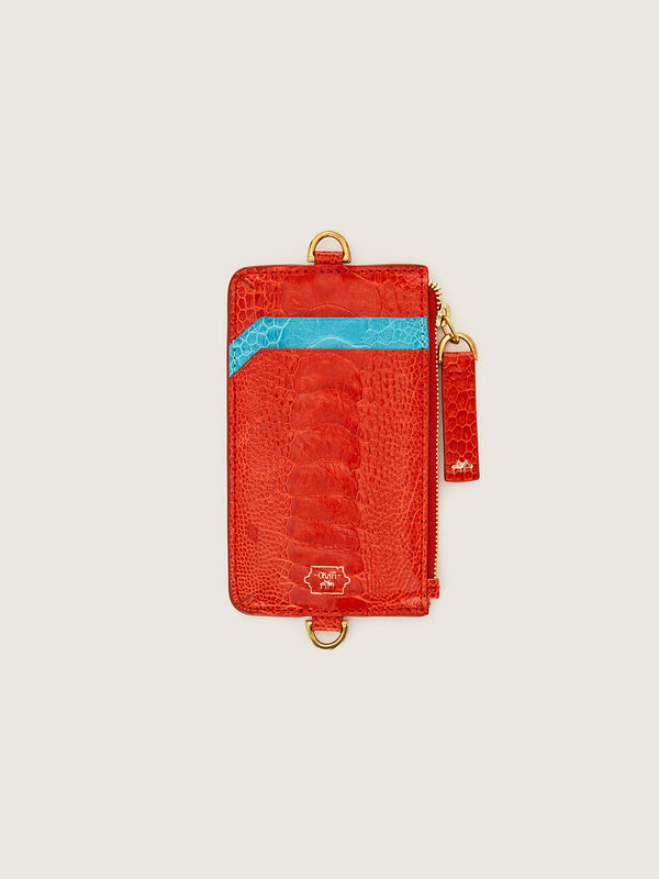 Coin Purse - Chilly Red Crystal Blue