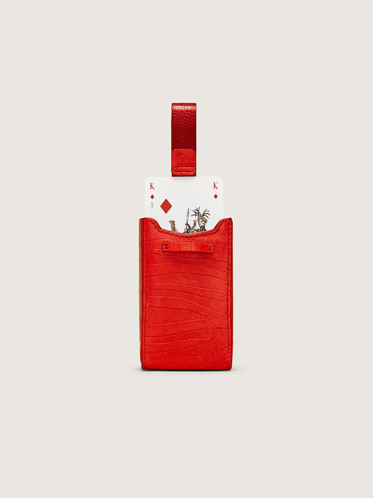 Playing card holder - Scarlet Red Zebra – OKAPI