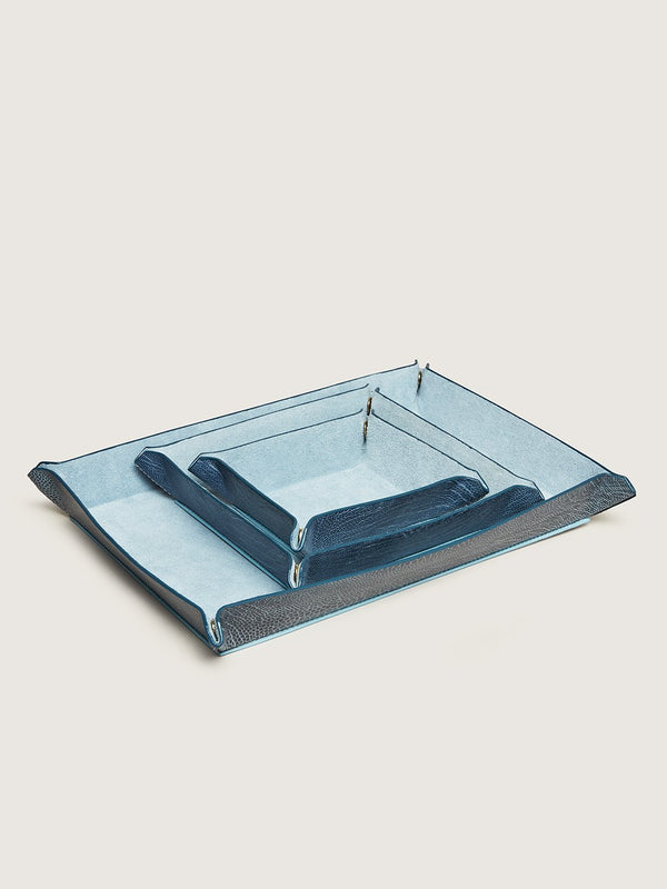 Valet Tray Set - Ahos Blue Jean