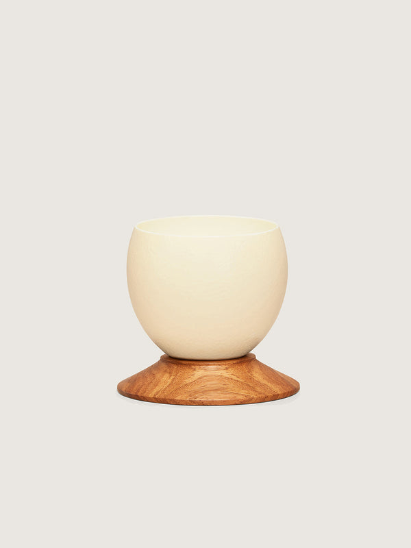 Ostrich Egg Candle Coastal - Natural