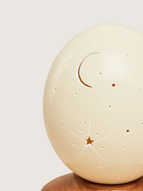 Carved Egg Moon & Stars