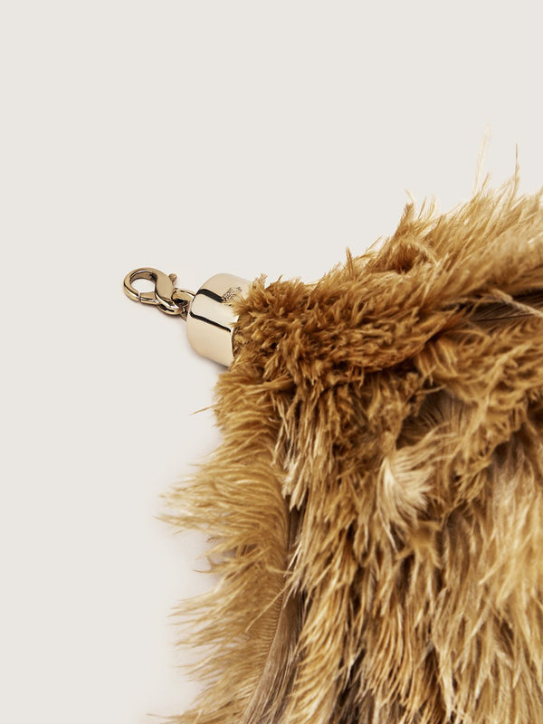Ostrich Feather Charm - Natural