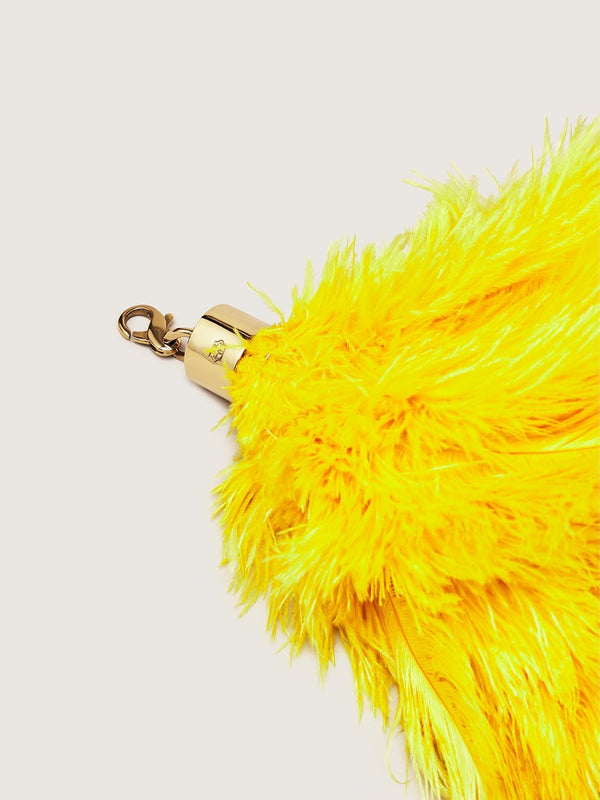 Ostrich Feather Charm - Sun