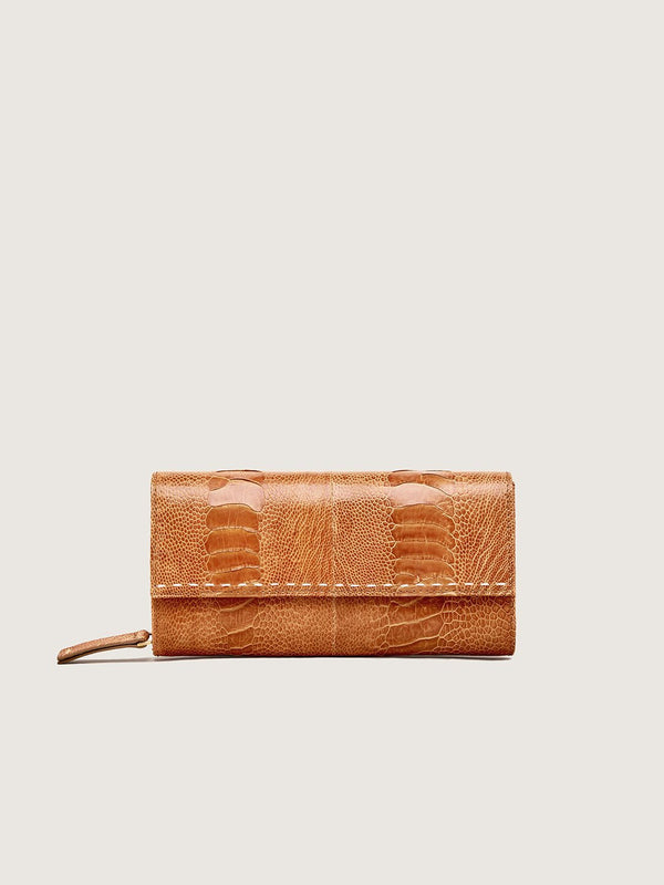 Zip Around Purse - Burnt Amber