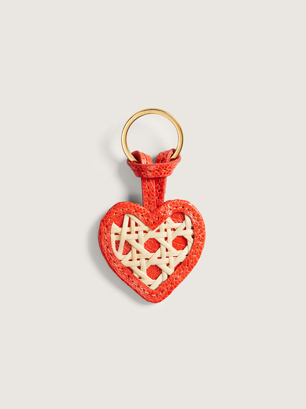 Rattan Keyring - Chilli Red