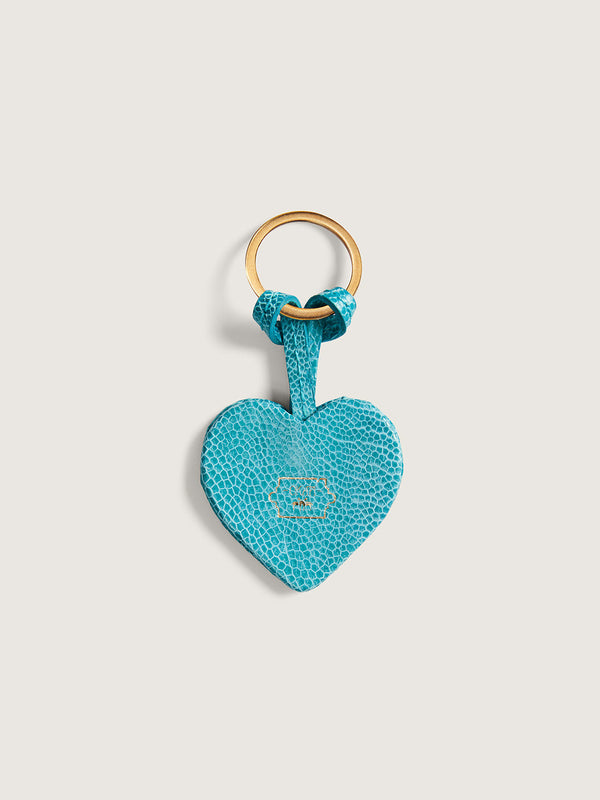 Rattan Keyring - Crystal Blue