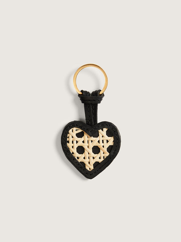 Rattan Keyring - Black Zebra