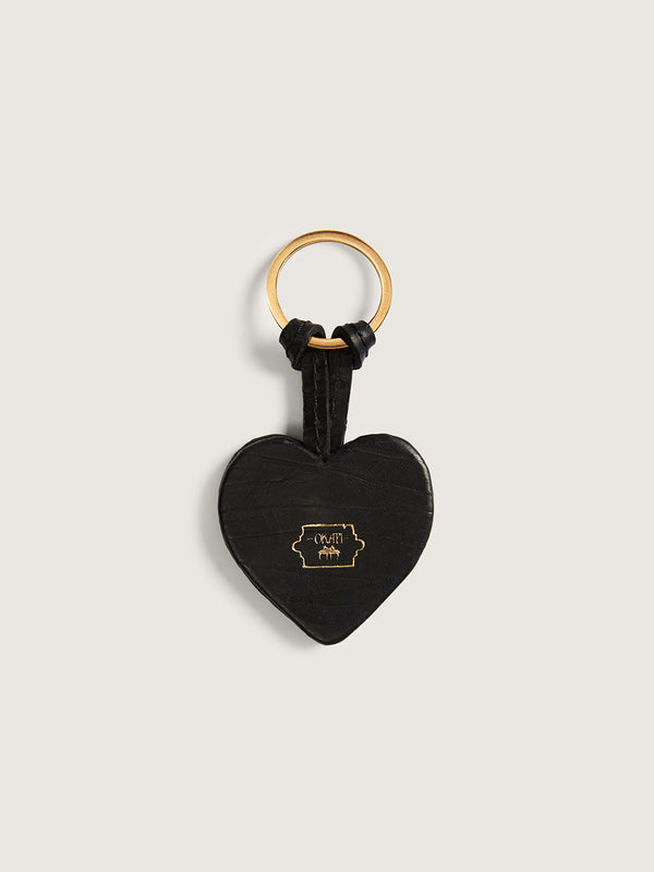 Rattan Keyring - Black Zebra