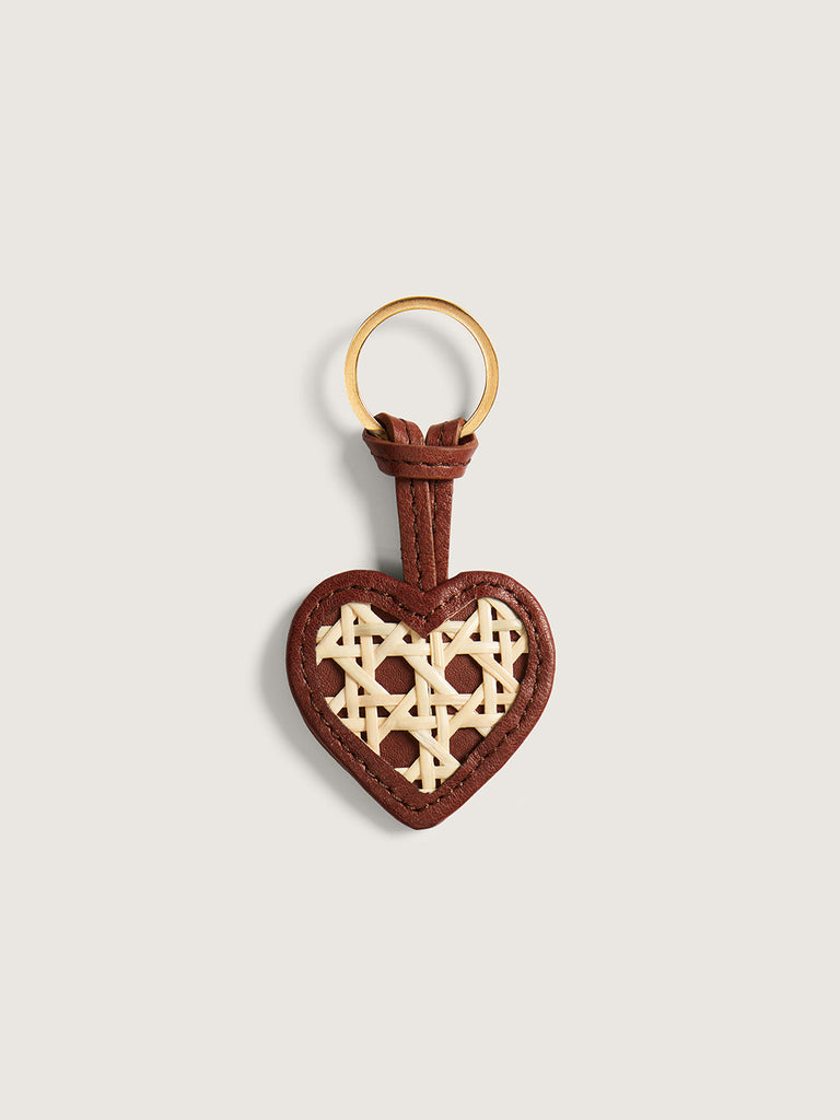 Okapi Key Ring Rattan Keyring - Mid Brown – OKAPI