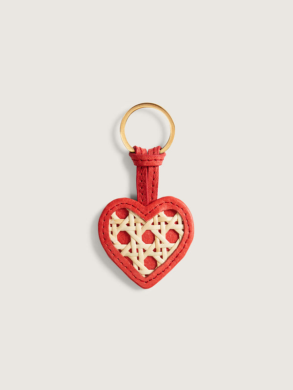 Rattan Keyring - Scarlet Red