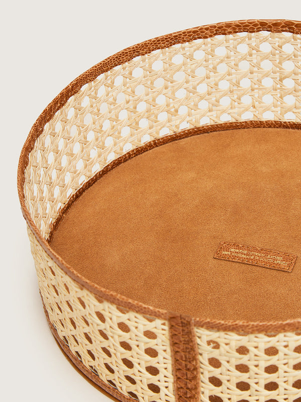 Rattan Bread Basket - Amber