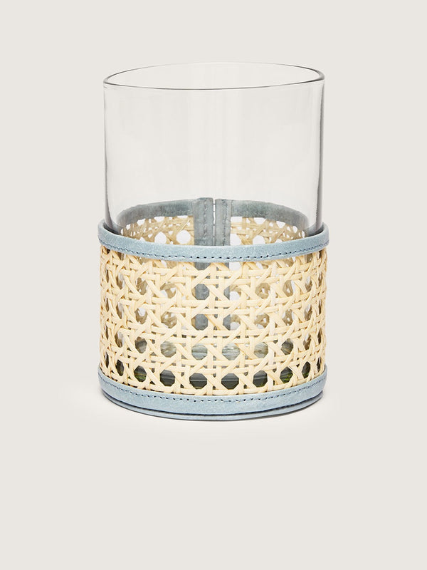 Rattan Vase - Blue