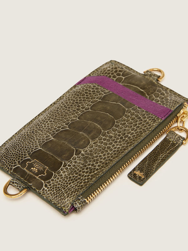 Coin Purse - Serpentine African violet